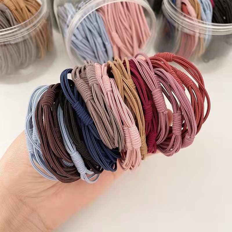 Dây Buộc Tóc Ba Trong Một Co Giãn Phong Cách Hàn Quốc Cho Nữ