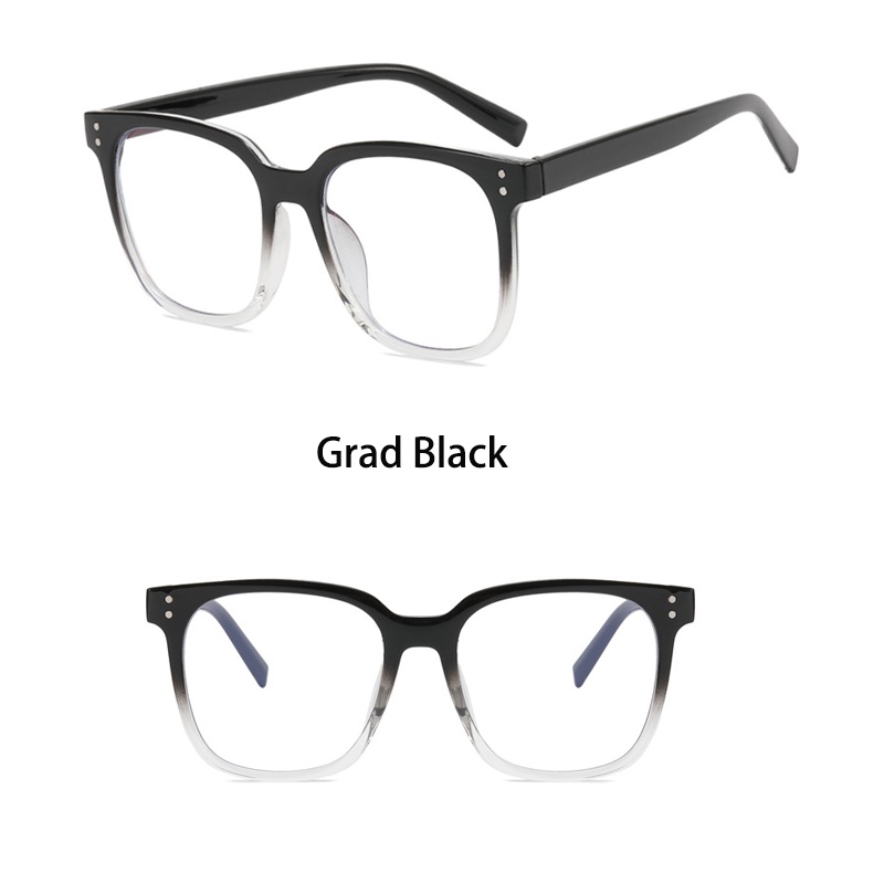 Mắt Kính Gọng Vuông Oversized TR90 Chống Bức Xạ