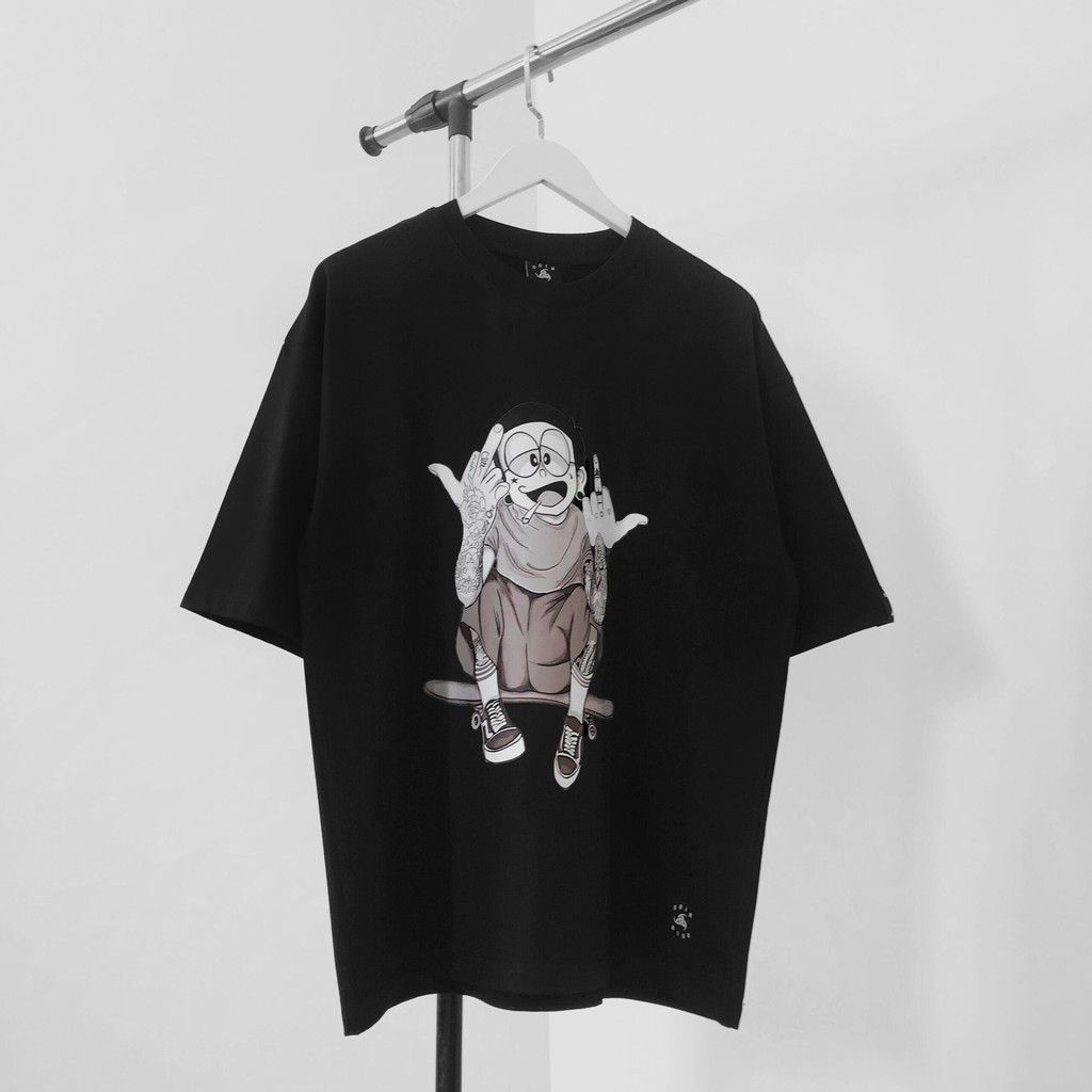 Áo thun Oversize in hình Nobita Tee cao cấp, áo phông nam nữ ngắn tay unisex, Odin Clothing