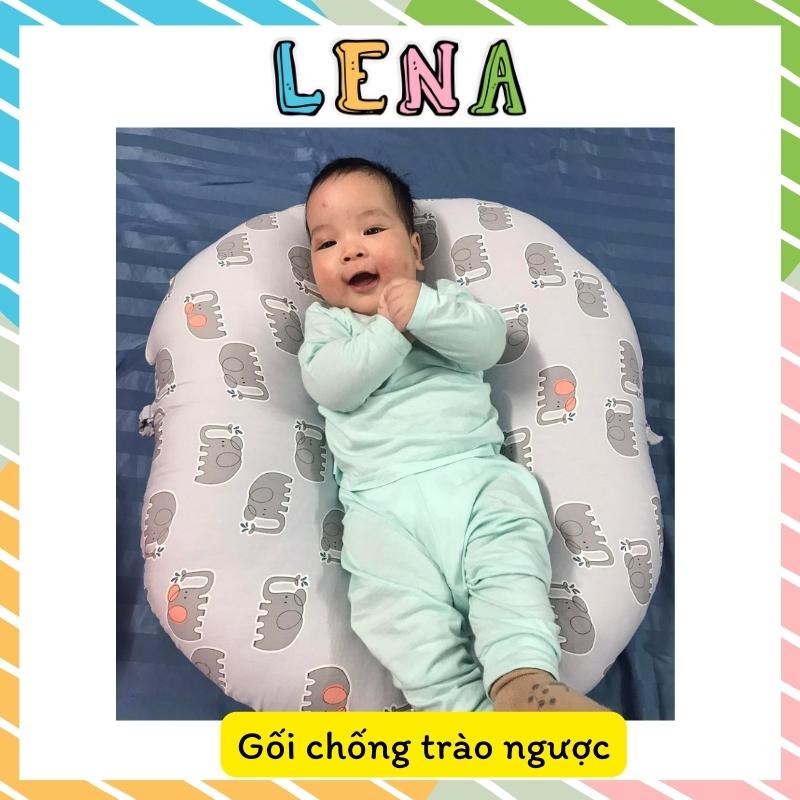 Gối chống trào ngược chống lõm méo đầu bé sơ sinh ngủ ngon hàng chất lượng cao giá rẻ