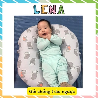 Vỏ gối chống trào ngược 100% cotton mềm mại, thoáng mát cho bé