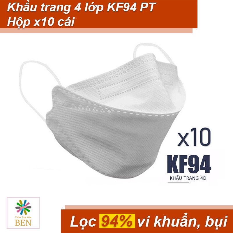 Khẩu trang y tế KF94 PT Mask màu trắng