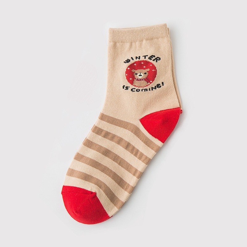 Tất nữ dễ thương thêu gấu TN110 rẻ