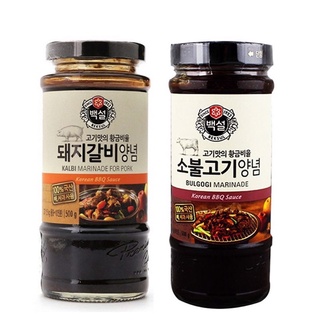 NƯỚC ƯỚP SỐT BBQ THỊT HEO/BÒ BEKSUL HÀN 500g