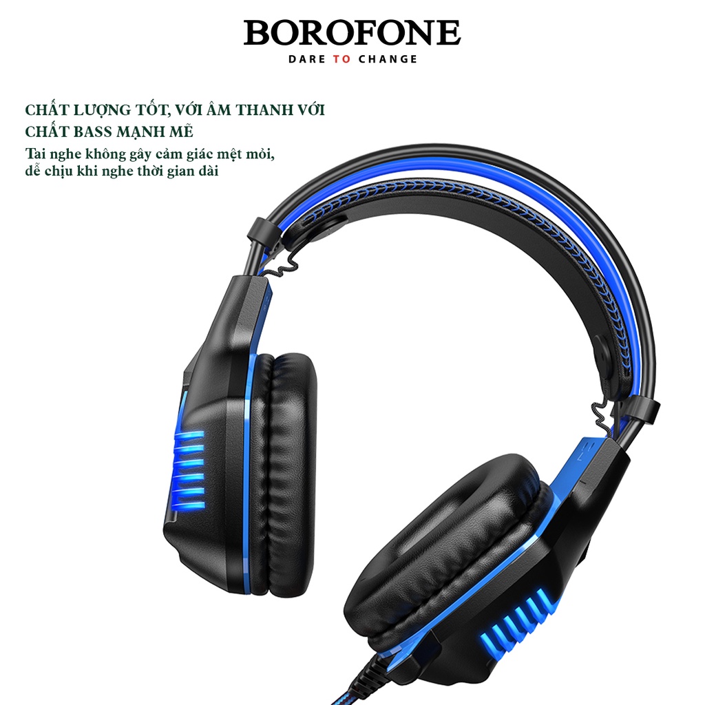 Tai nghe có dây chụp tai gaming Borofone BO101 - AK Mobile