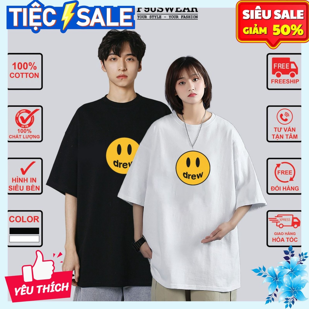 Áo thun nam nữ form rộng, áo phông unisex Drew - NganDoStore199 | WebRaoVat - webraovat.net.vn