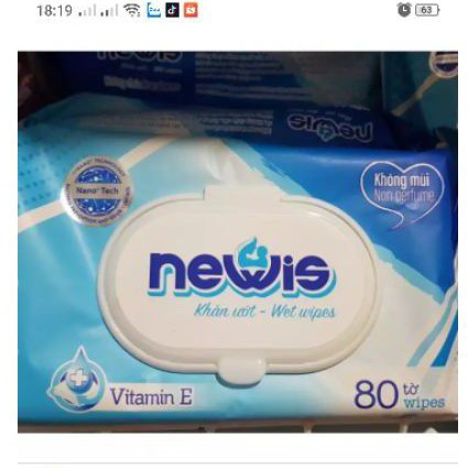 Khăn ướt newis không mùi