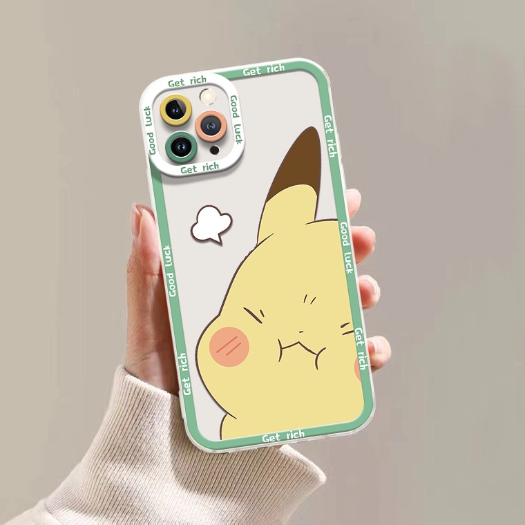 Ốp Điện Thoại Silicon TPU Mềm Trong Suốt Họa Tiết Hoạt Hình Cho IPhone 14 13 12 11 Pro X XR XS Max SE 6 6S 7 8 Plus