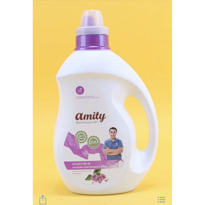 Nước giặt xả đậm đặt Amity 3kg8 / 5kg