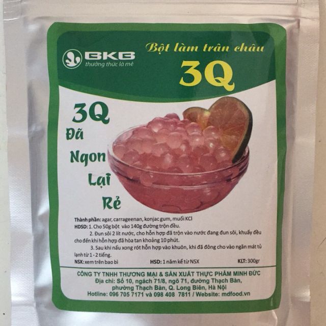 Bột trân châu 3Q+bình tạo hình