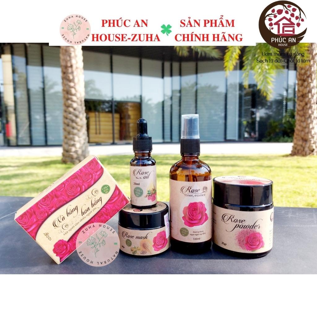 Xà Bông Hoa Hồng Phúc An House-Xà Phòng Tắm Thiên Nhiên Sạch Khuẩn, Dưỡng Da Chăm Sóc Làm Đẹp, Ngăn Ngừa Mụn 100gr | BigBuy360 - bigbuy360.vn
