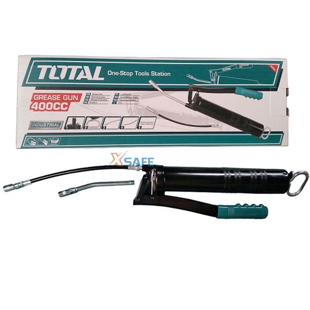 Súng bơm mỡ TOTAL THT111051 dung tích 400cc áp suất làm việc 4500 PSI áp suất tối đa 10000 PSI