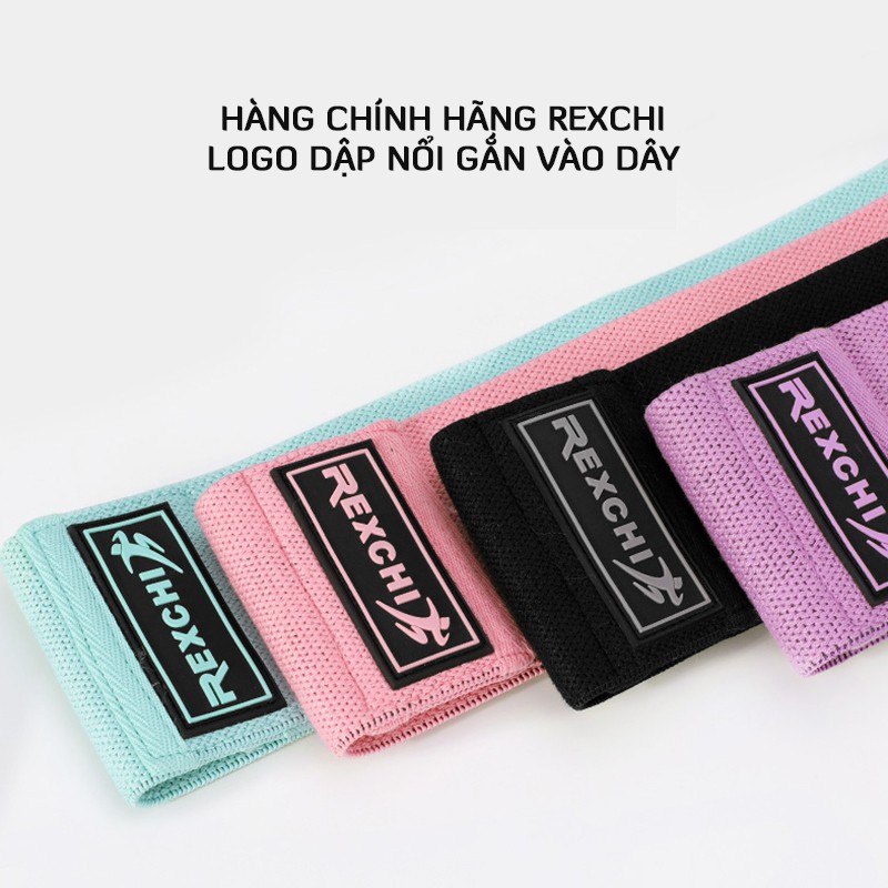 Dây kháng lực tập gym, kiểu dây kháng lực tập mông đùi, ngực, hàng dây mini band chính hãng Rexchi