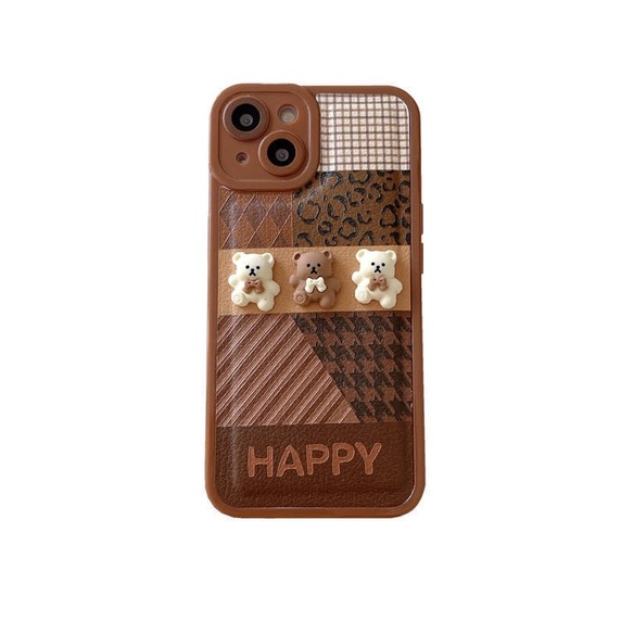 Ốp sườn vuông Happy cho I.phone dễ thương, năng động