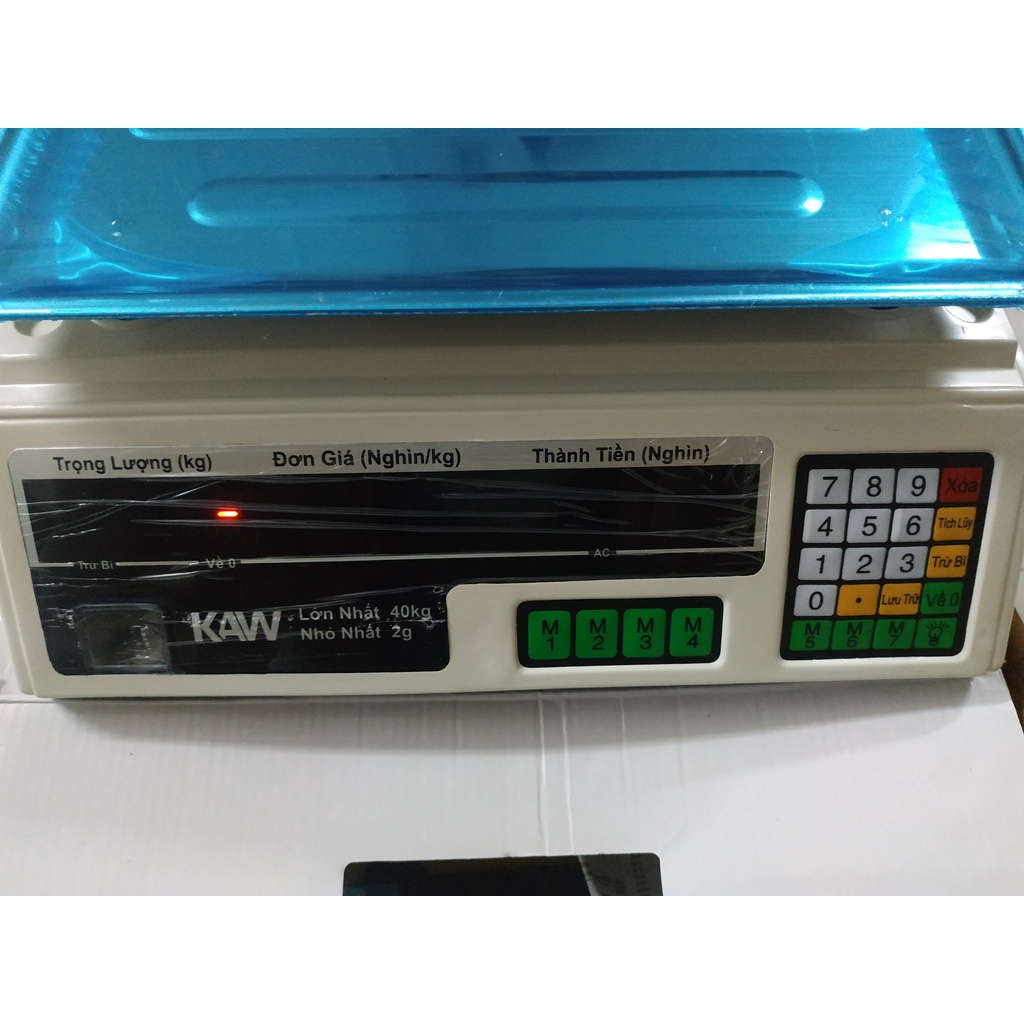 Cân điện tử tính tiền Hàn Quốc loại 40KG,màn LCD hiển thị nét,không có sai số,tính tiền chuẩn - Bảo hành 1 đổi 1