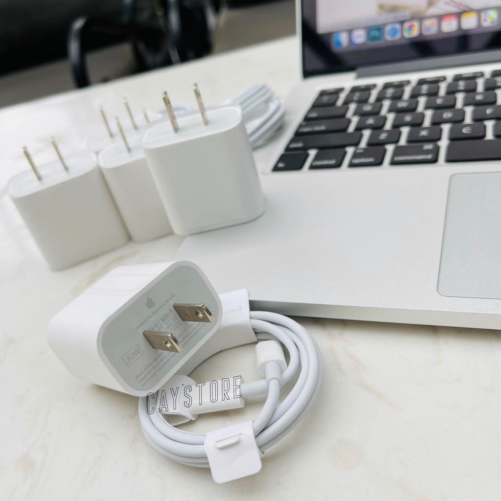 ⚡⚡SẠC NHANH CỦ 20W + CÁP TYPEC TO LIHGTNING
