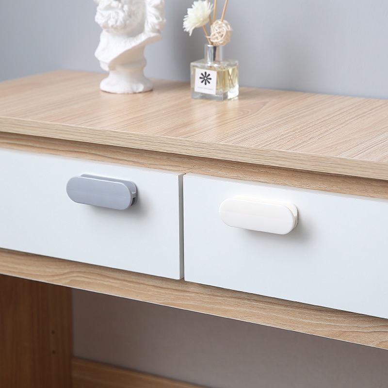 Set 2 Tay Nắm Cửa Nhựa ABS Dán Cửa Kính / Tủ Đồ Đa Năng Siêu Chắc Tiện Dụng