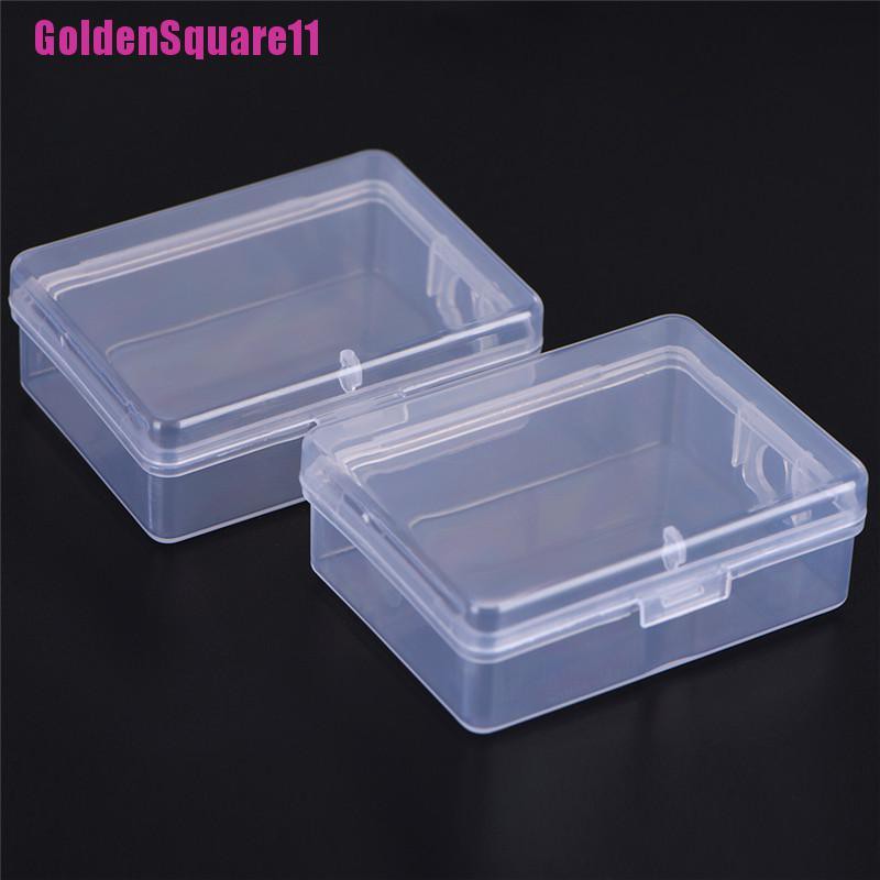 Set 2 Hộp Nhựa Trong Suốt Hình Vuông Đa Năng