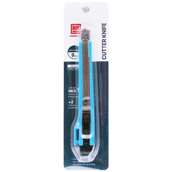 Dao Rọc Giấy ZM-02 - Hồng Hà 6653 - Màu Xanh Biển