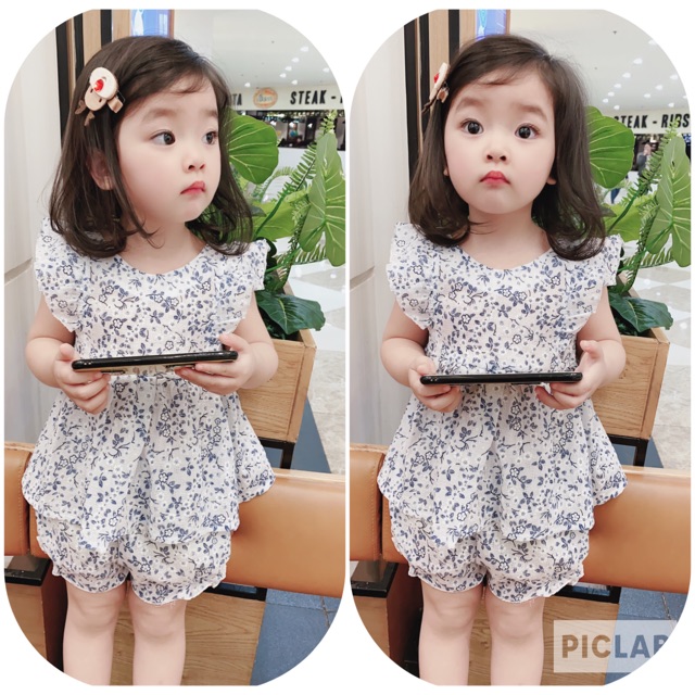 BVH - Bộ áo kèm quần siêu yêu cho bé gái