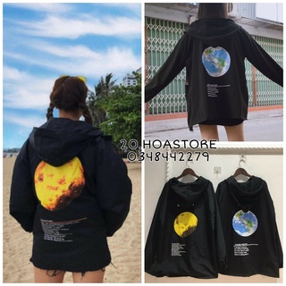 Áo khoác gió trái đất / áo khoác dù sao hỏa 2 lớp hot