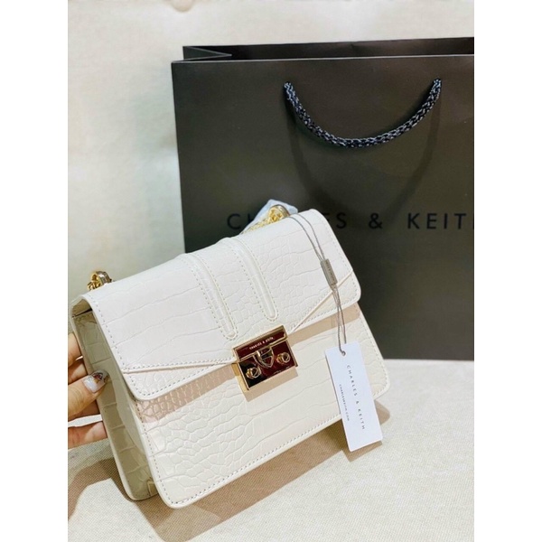 TÚI C.NK VÂN DA RẮN SIZE 22