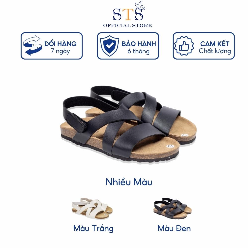 Giày Sandal Nam Nữ ,Dép Đế Trấu Quai Ngang Khóa Dán Unisex Birken ST21