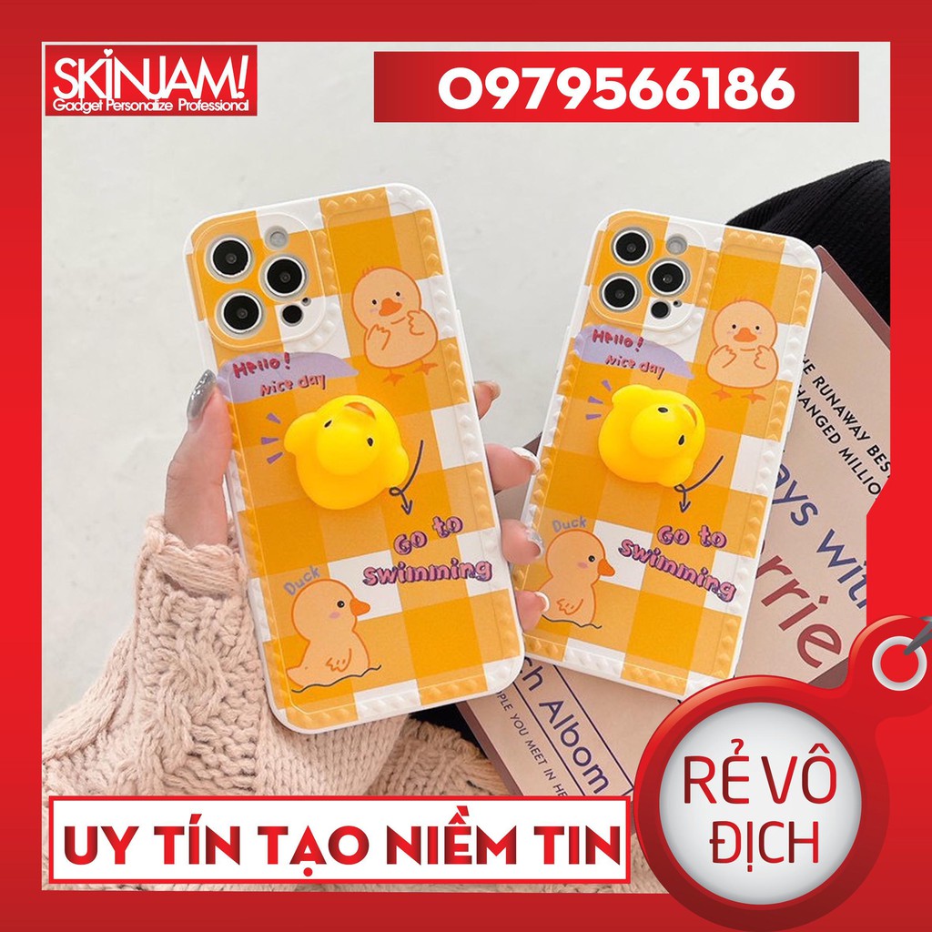 Ốp Lưng ip Gắn Mochi Viền Tim Cạnh Vuông 6G đến Xsmax Dễ Thương