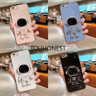 Ốp Điện Thoại Silicon Hình Phi Hành Gia Dễ For iPhone 6 Plus Case iPhone 6S Plus Case iPhone 7 Plus Case iPhone 8 Plus Case iPhone X XS Max Case iPhone 11 Pro Max Case iPhone SE 2020 Casing Luxury Cute Silicone 3D Astronaut Stand Phone Cover Case