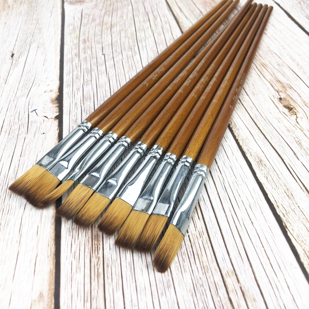 Cọ Vẽ Lẻ Tròn , Cọ Quạt, Cọ Tỉa, Cọ Dẹt Loại To 30-32cm