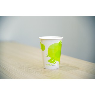 COMBO 100 Cốc giấy 16 hoa xanh + 100 Nắp cầu  – 480ml