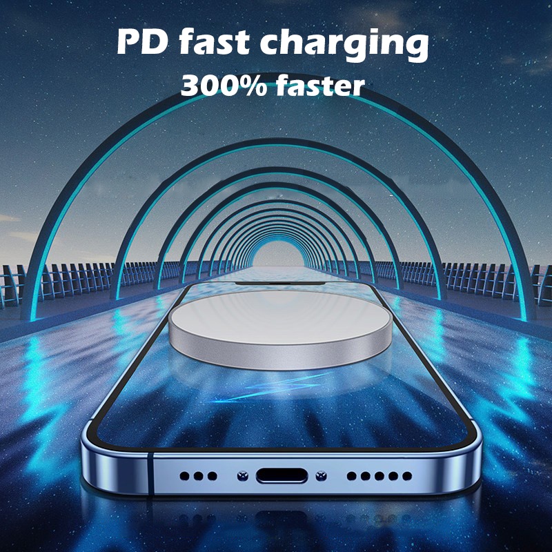 Bộ Sạc Nhanh Không Dây Từ Tính 20W PD Cho Apple iPhone 13 12 11 Pro Max mini X XS XR 8 Plus