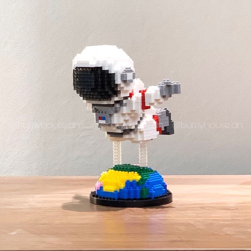 Đồ chơi xếp hình mô hình lắp ráp PHI HÀNH GIA MINI kèm đèn LED II NON LEGO II NANOBLOCKS