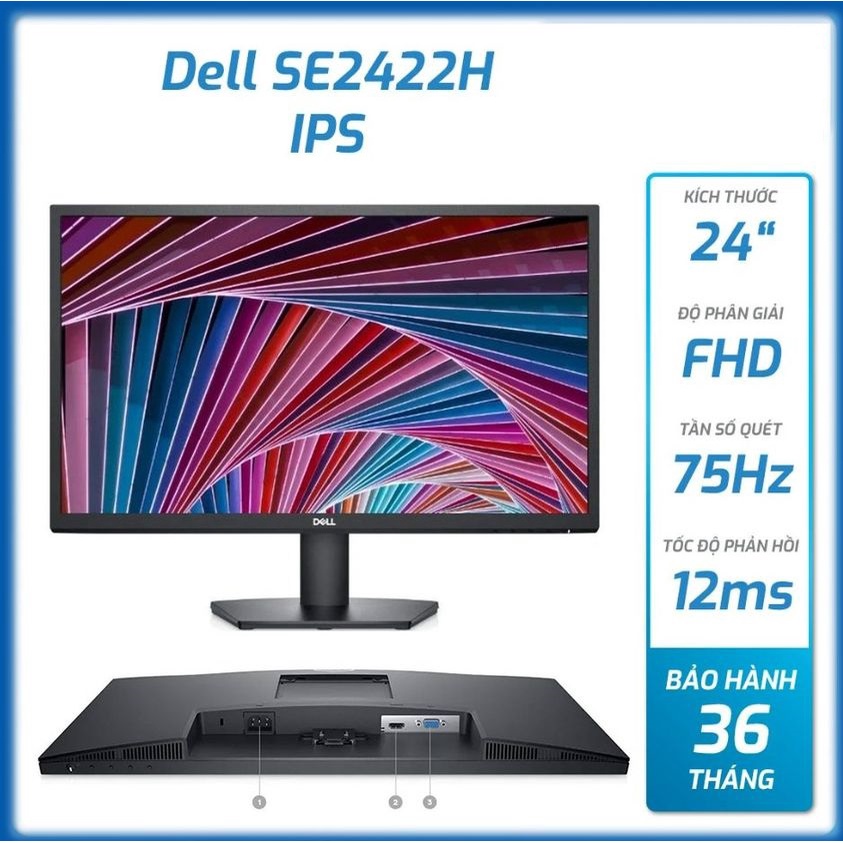 Màn hình Dell SE2422H 23.8 inch FHD - Hàng Chính Hãng