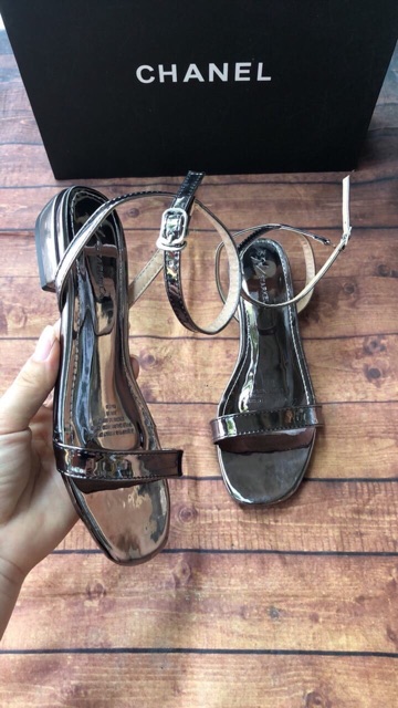 GIÀY SANDAL NỮ HỌC SINH QUAI MẢNH BỆT DA BÓNG