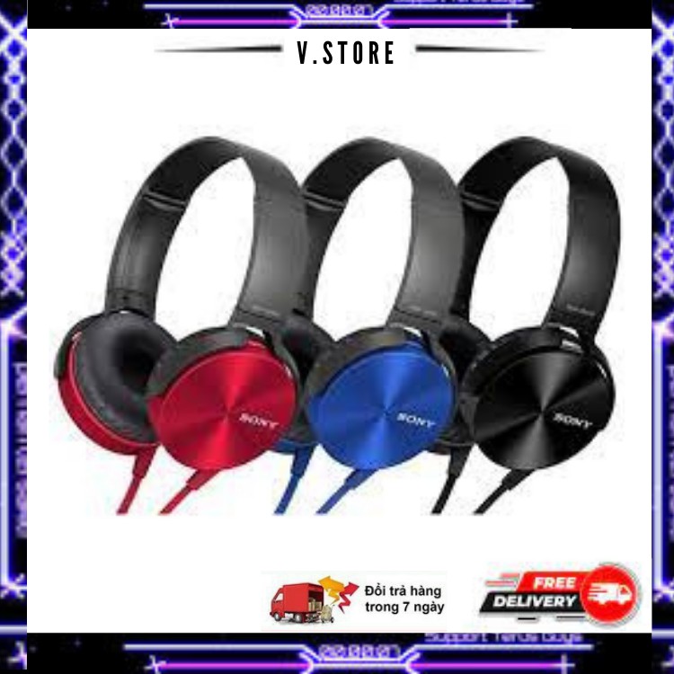 Tai Nghe Chup Tai Bluetooth  Wireless XB450  Hàng Xịn,Âm Thanh Siêu Bass,Pin Khủng 9000Mah,Chống Ồn Tuyệt Đối BH 6T