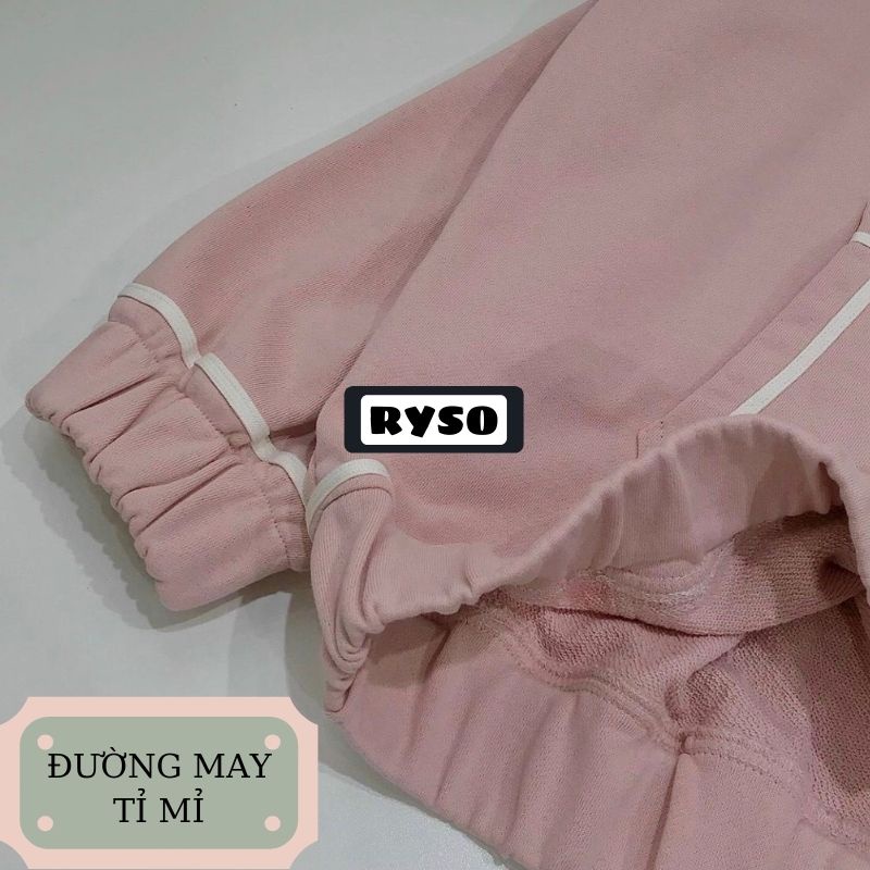 Áo khoác hoodie form rộng chạy viền tay phồng khóa kéo chất nỉ bông dày dặn cao cấp jacket mũ 2 lớp | BigBuy360 - bigbuy360.vn