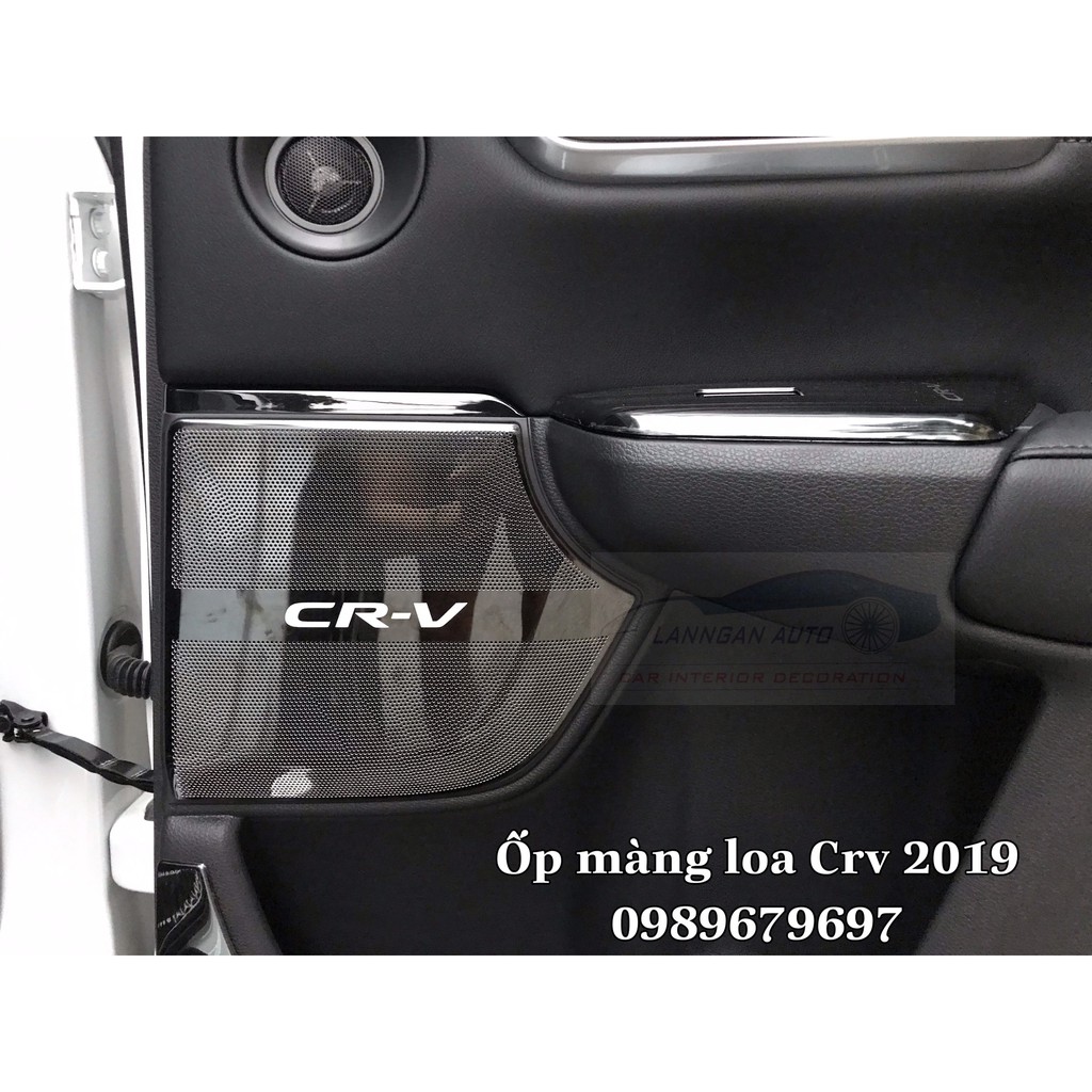 Ốp màng loa cánh cửa Honda CRV 2018-2019 mẫu titan cao cấp