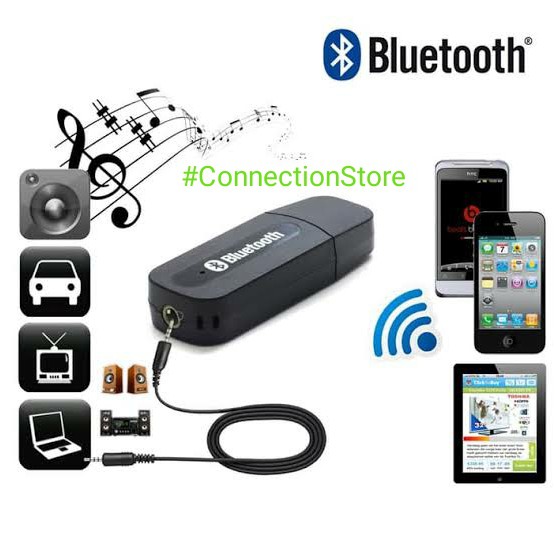 Usb Bluetooth Nhận Tín Hiệu + Giắc Cắm Aux 3.5mm