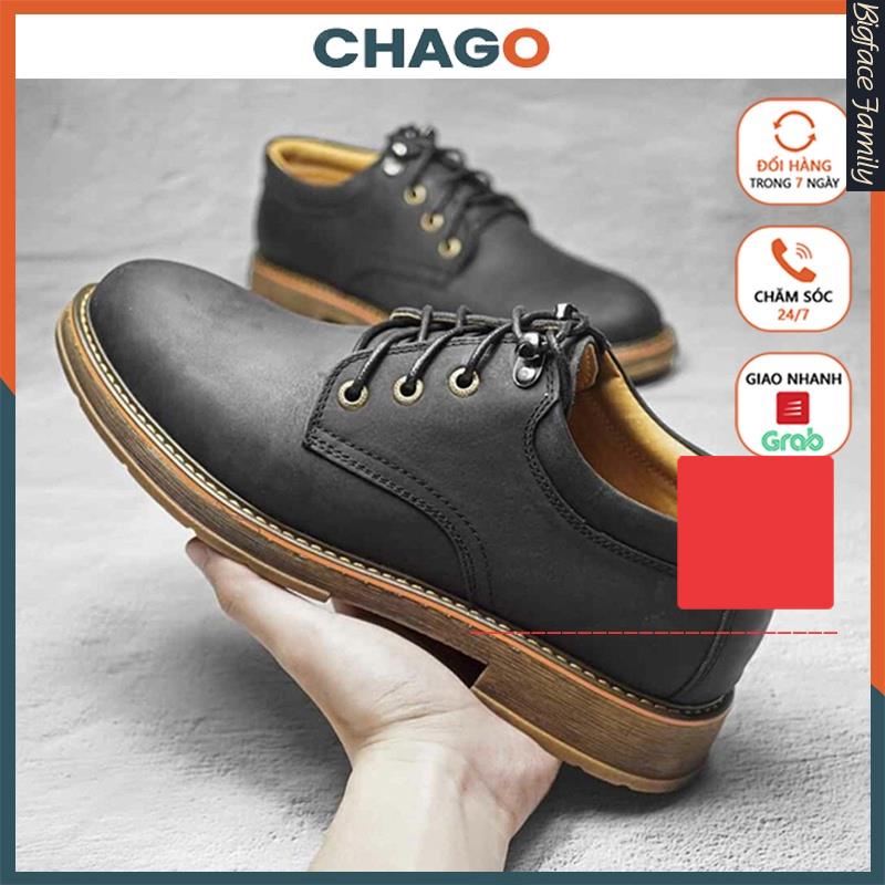 Giày mọi nam, giày lười da bò công sở phong cách tây Hàn Quốc CHAGO GCS113