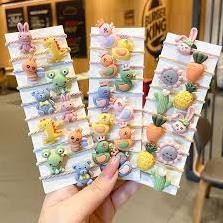 [Sẵn Hàng Giao Ngay] SET 10 DÂY BUỘC TÓC CHO BÉ  VỈ 19 DÂY BUỘC TÓC HÌNH NGHỘ NGHĨNH