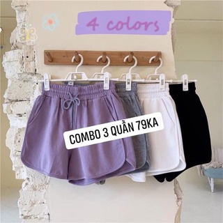 [Combo 3 quần]Set 3 quần đùi nữ,combo quần short nữ hè.