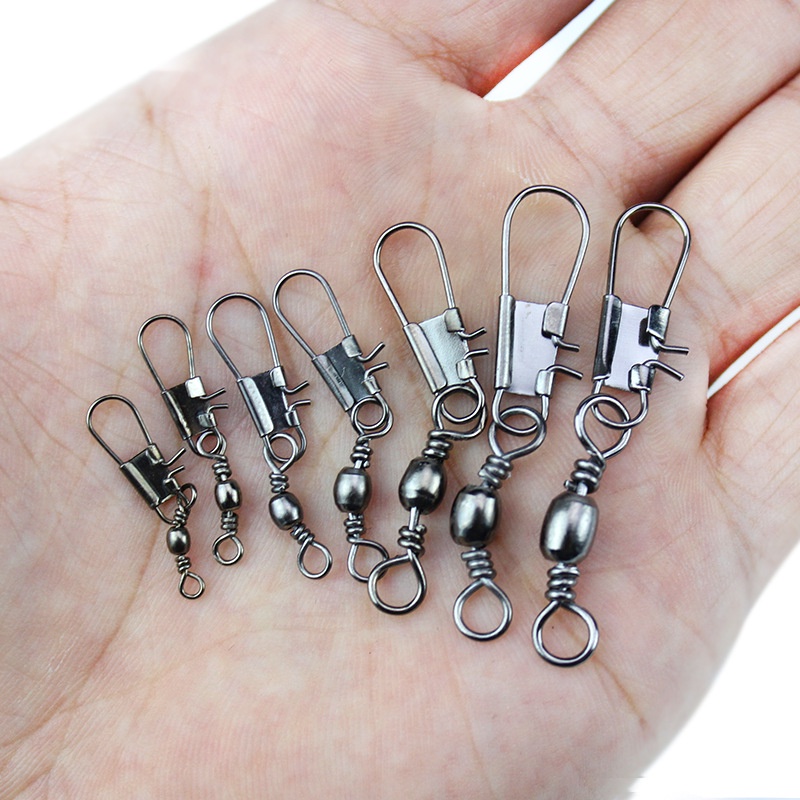 Set 50 Khuyên Nối Câu Cá Bằng Thép Không Gỉ