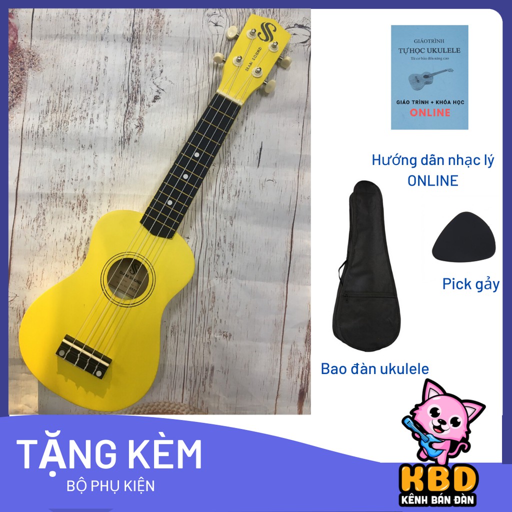 Đàn Ukulele Siam Sound hàng Handmade cực đẹp - Made in ThaiLand TẶNG kèm bao + Phụ kiện