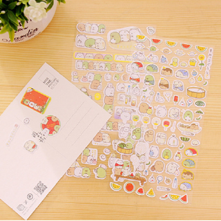 Miếng dán trang trí họa tiết gấu hoạt hình đáng yêu tiện lợi