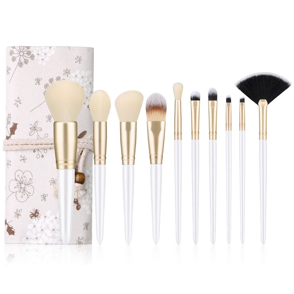 10pcs Makeup Brushes Set Powder Face Blush Foundation Contour Eye Lip Makeup Cosmetic Brush Kit