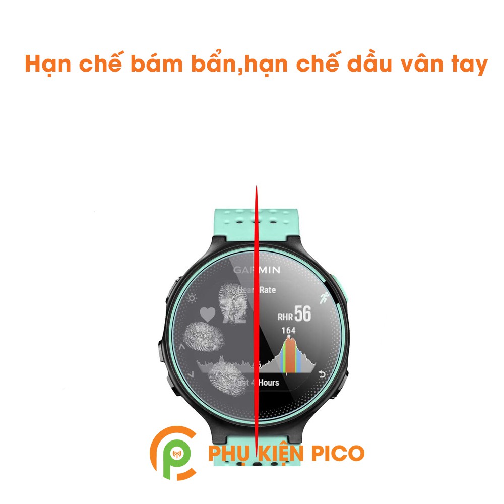 Kính cường lực đồng hồ Garmin Foreruner 225/235/620/630 trong suốt full màn hình độ cứng 9H