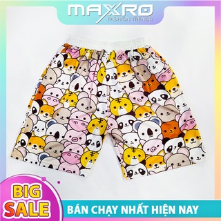 Quần đùi hoạt hình, quần short thể thao form rộng unisex in hình 3D