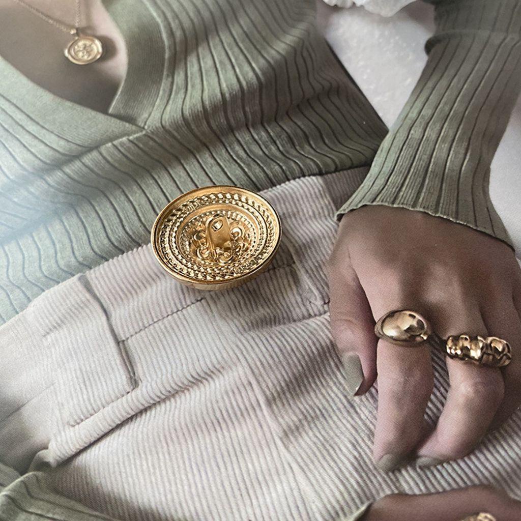 Nút YIYU 18 / 23 / 25 mm Cổ Điển|Phụ Kiện Kim Loại Hình Tròn Dùng Để May Vá DIY