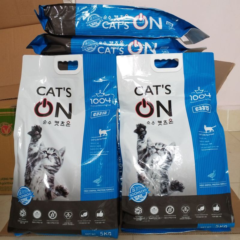 Hạt cho mèo Hàn Quốc CAT'S ON 5kg [HÀNG CHÍNH HÃNG]